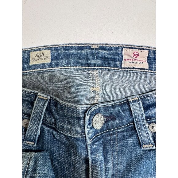 Adriano Goldschmeid stilt cigarette leg low rise made in USA size 25R - Picture 6 of 6